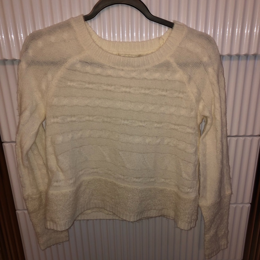 White sweater shirt